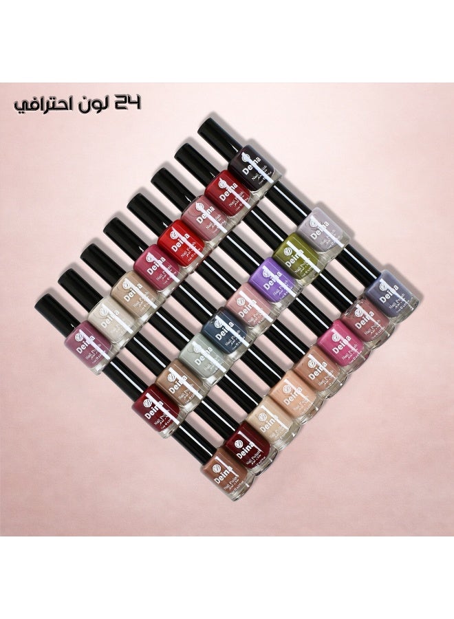Deina This nail polish set contains 24 rich and varied colors, offering a rich texture and a perfect finish. - Image 1